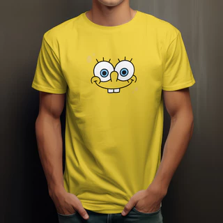 Camiseta Unissex Personagens Bob Esponja Desenho