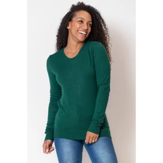 Suéter Feminino Tricot Gola Careca Polo Wear Sortido