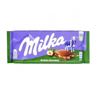 Chocolate Milka Broken Hazelnut Avelã Quebrada 100g