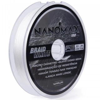 Linha Maruri Multifilamento NanoMax Branca 100m
