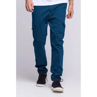 Calça Masculina Sarja Cargo Botão Pressão Polo Wear Marinho