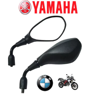 Retrovisor Moto Bmw Gs 650 F800 Gs800 Para Yamaha Fixo Haste Curta
