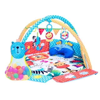 Tapete Ginásio Com Bolinhas Para Bebê Party Azul Maxi Baby em Oferta na Shopee