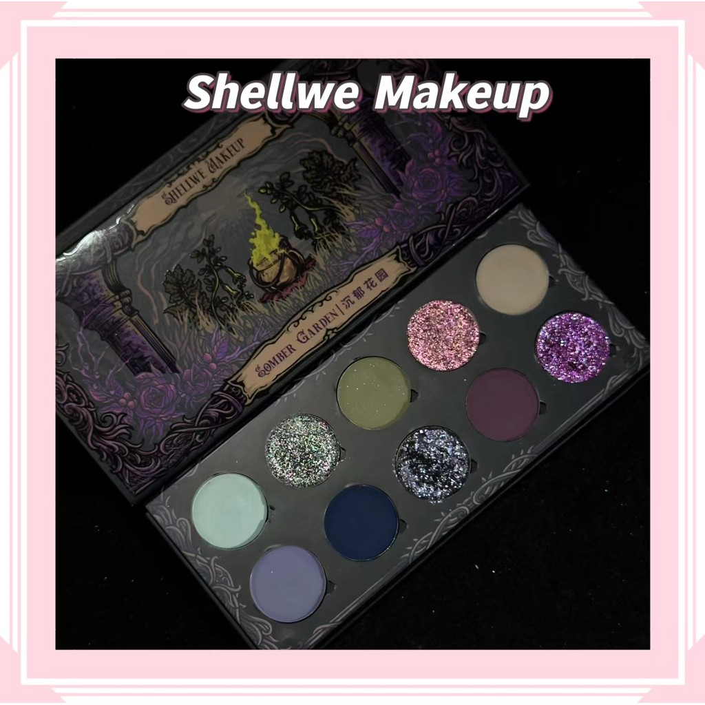 Shellwe Maquiagem X Freya86 Sombra Em Pó Camaleão Brilhante Para Jardim