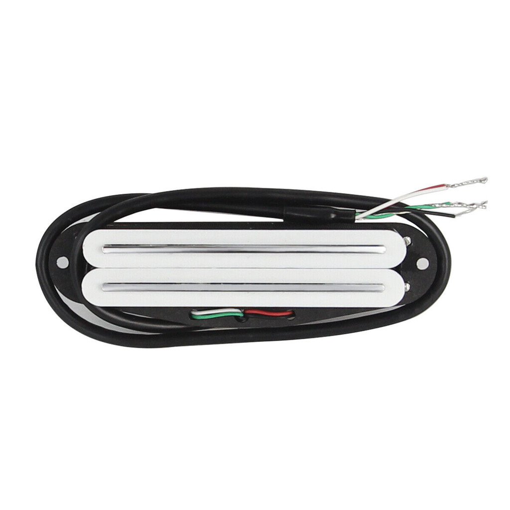 Captador Hot Rails Mini Humbucker Fleor Branco Posição Ponte