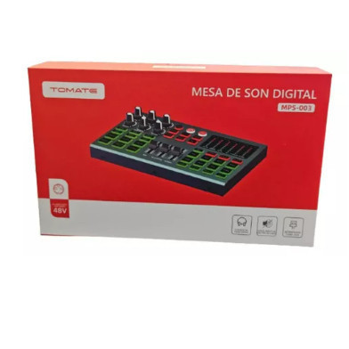 Mesa De Som Efeito Sonoro Áudio Mixer Interface C Bateria