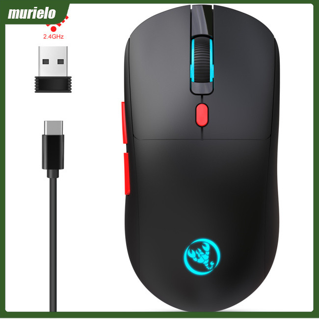 COD T20 2.4G Mouse Para Jogos Sem Fio Ergonômico Retroiluminado De 7 Cores 3600 DPI Recarregável De Computador