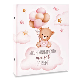 Álbum de Fotografia Bebê 80 Fotos 15x21 Mensal Ical em Oferta na Shopee
