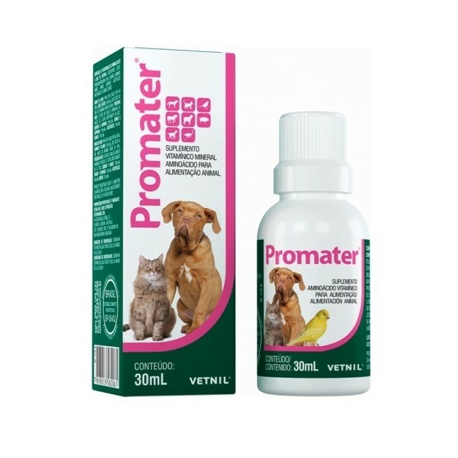 Promater Suplemento Vitamínico 30Ml Vetnil | Shopee Brasil