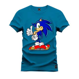 Camiseta Estampada Premium Algodão Sonic drip