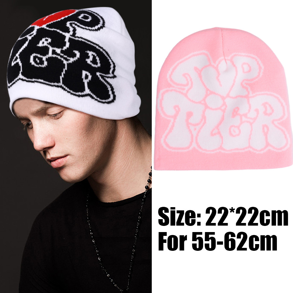 Chapéu De Malha Y2K Coreano-Personalidade , Legal-Gorro De Cabeça