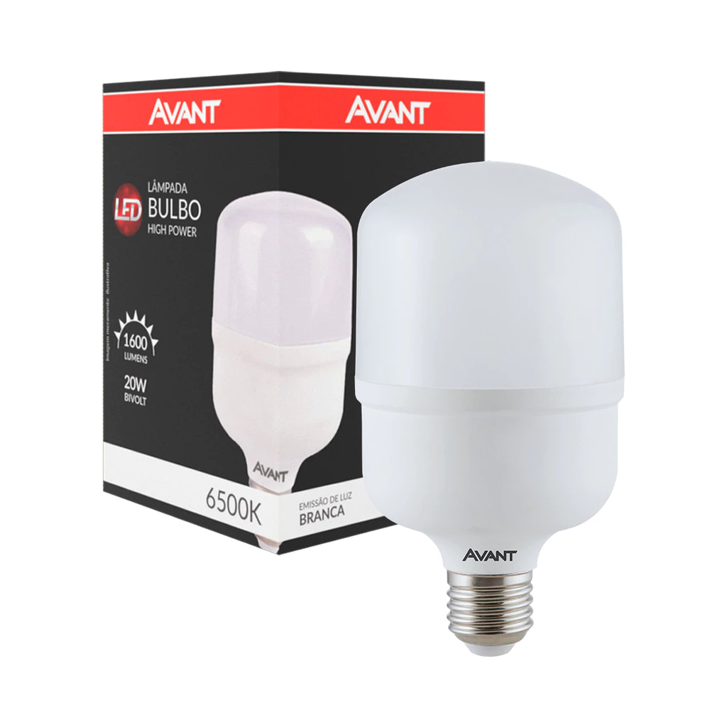 Lampada Led Bulbo Hp 20w 3000k E27 110v/220v Bivolt Avant