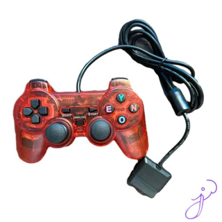 Kit 1/2 Controle De Jogo Analógico Ergonômico Para PS1 PS2 Com Fio Plug And Play
