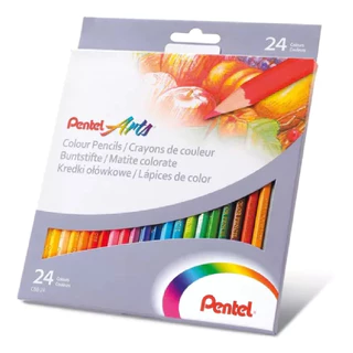 Lapis de cor Pentel Arts caixa 24 cores - CB8-24
