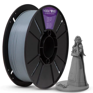 Filamento PLA Cinza Claro Velvet 1KG