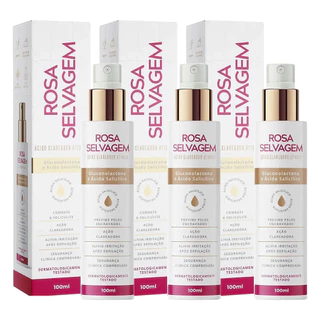 Kit 3 Und Ácido Clareador Ativado Rosa Selvagem 100ml em Oferta na Shopee