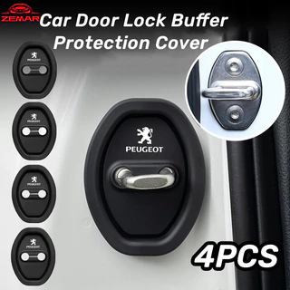 4Pcs Peugeot Silicone Proteção Da Fechadura Porta Do Carro Tampa Amortecedor Acessórios Silenciosos Universais Para 206 208 207 307 308 2008 3008 508 406