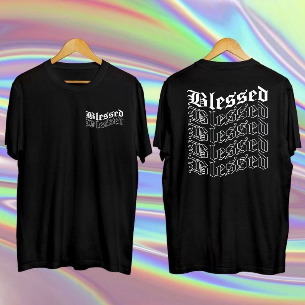 Camisa Masculina Blessed Estilo Streetwear Oversized Plus Size