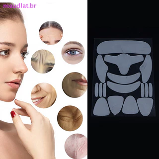 Maudlat 16Pcs Tecido De Imitação De Anti-Rugas Almofada De Testa Cuidados Com As Mãos Do Pescoço Adesiva Para O Envelhecimento Da Pele Patch Reutilizável BR