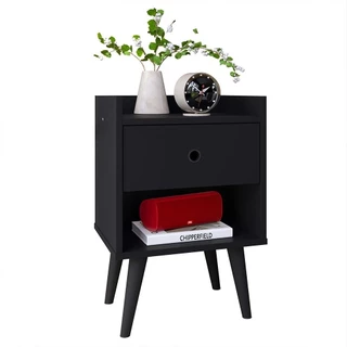 Mesa Cabeceira Retrô Pés Palito Mesinha Lateral Cama Nicho