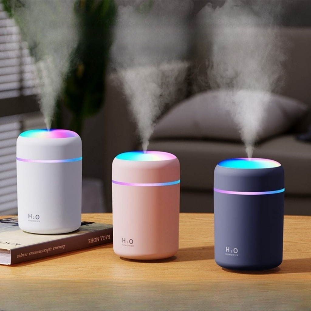 Aparelho Purificador Umidificador de Ar Difusor 300ml Aroma Terapia new