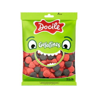 Bala de Gelatina Amoras 1kg - Docile