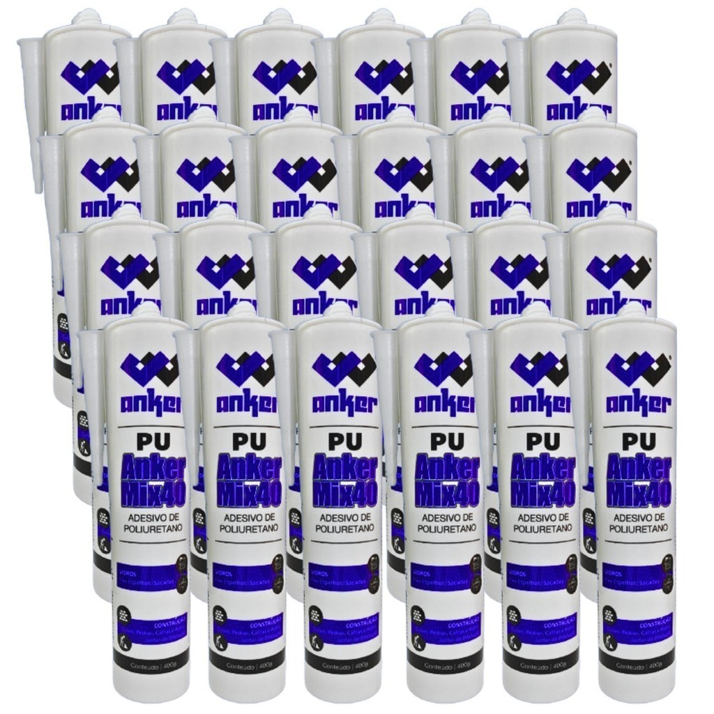 24 Adesivo Silicone Selante Cola Pu40 Multiuso