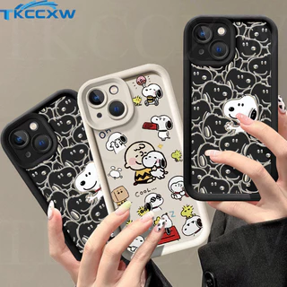 Capa Criativa Pintada Snoopy Dog Compatível Para Samsung Galaxy A73 A71 A55 A54 A53 A52 A52S A51 A35 A34 A33 A31 Popularidade Última Macia De Silicone Fosco Anti-Queda