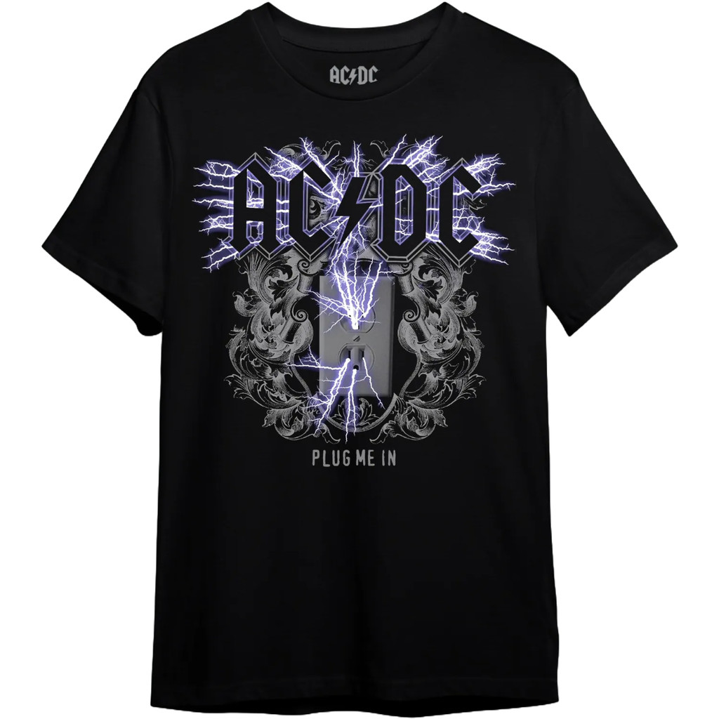 Filigrana Lightning Plug Me In Ac/dc Camiseta Sin Mangas Con AC/DC