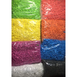 pedra colorida para decoração, artesanato , aquário 1 pacotes de aproximadamente 700g varias cores