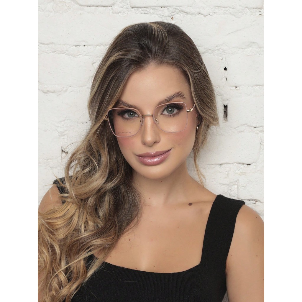5976 ARMACAO DE OCULOS GRAU DESCANSO FEMININO METAL LUXO | Shopee Brasil