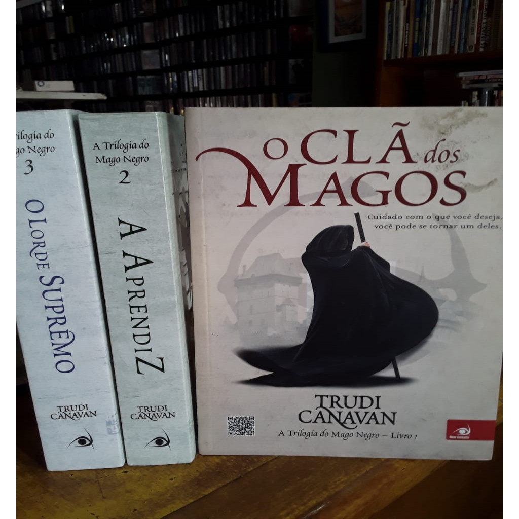 A Trilogia do Mago Negro 3 volumes - o clã dos magos - a aprendiz- o ...