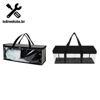 Organizador De Chapéus Com Alças De Transporte , Transparente , Armazenamento De Chapéu , Bolsa Larga De Para Bonés De Beisebol , Suporte Viagens Em Casa