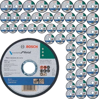 Disco de Corte 115 mm X 1,0 mm Standard For Metal Kit 50 Unidades BOSCH