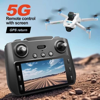 S159 Brushless drone obstacle avoidance optical flow smart screen GPS remote control aircraft 5G gift for children