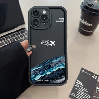 Peak Avião Caso De Telefone Para iPhone 16 11 12 13 14 15 Pro XS Max X XR 7 8 Plus SE 2022 Silicone Macio Pára-Choques C