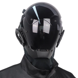 Cyberpunk COS Capacete Armadura Mecânica Tecnologia Sentido Comer Campo de Frango Batalha Bar Máscara de Festa