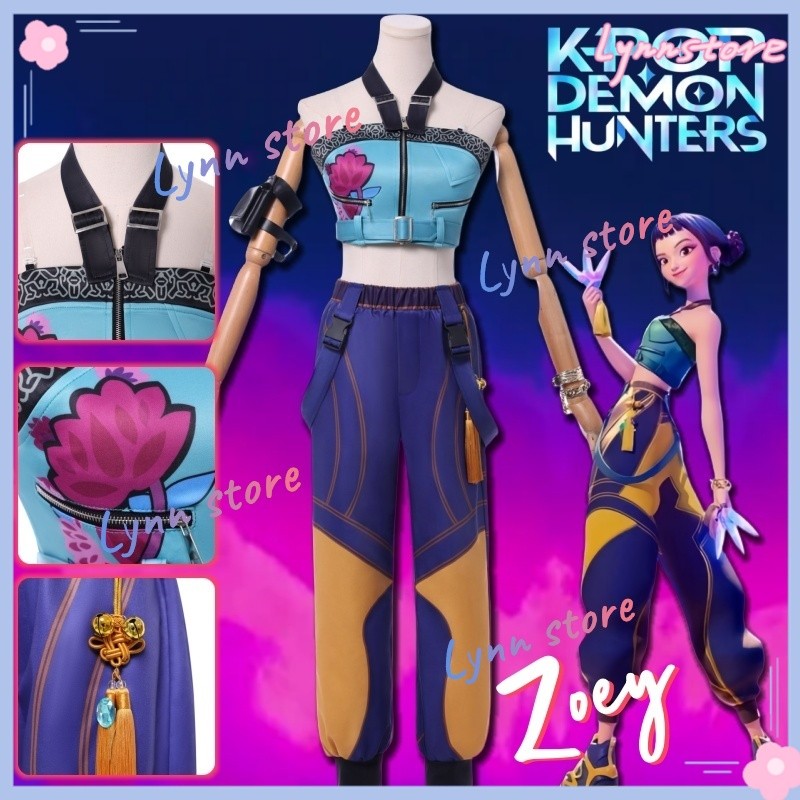 RUMI ZOEY MIRA Cosplay Traje Animado KPOP DEMON Caçadores Uniformes ...
