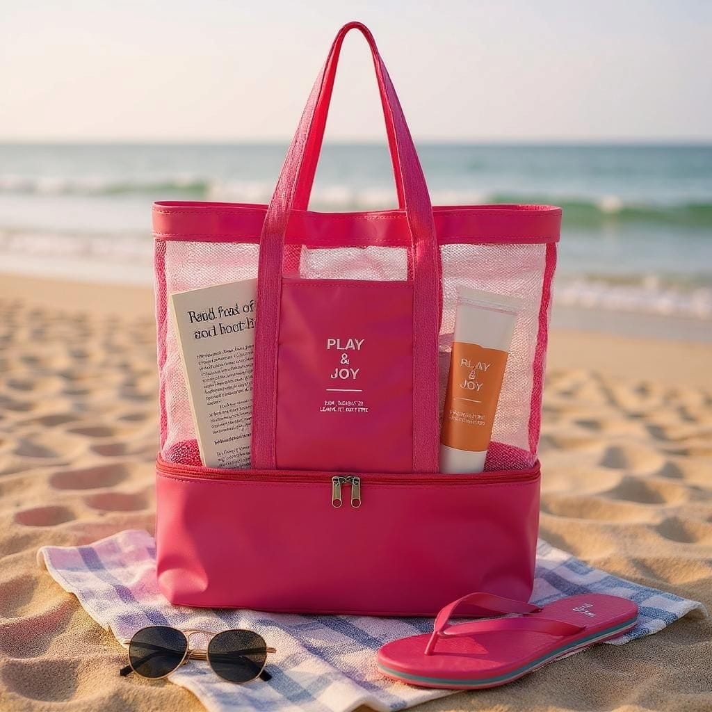 Bolsa Com Compartimento  Térmico Praia Piscina | Shopee Brasil