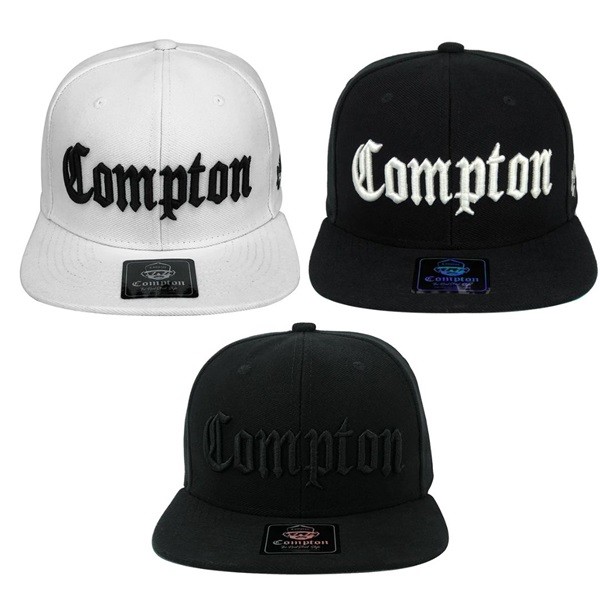 Boné COMPTON Aba Reta 310 Bordado Clássico Original
