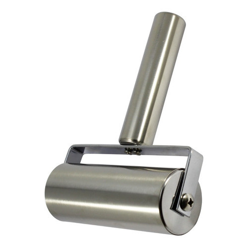 Rolo Cilindro Massa Aço Inox Pequeno 18x11 Cm Pasta