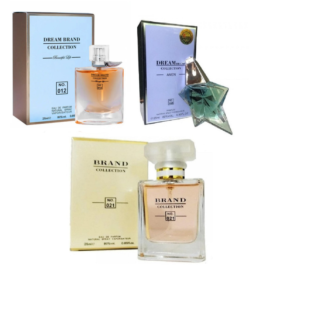 Kit Miniatura 3 Perfumes Feminino 25ml cada Trio Top 3 | Shopee Brasil