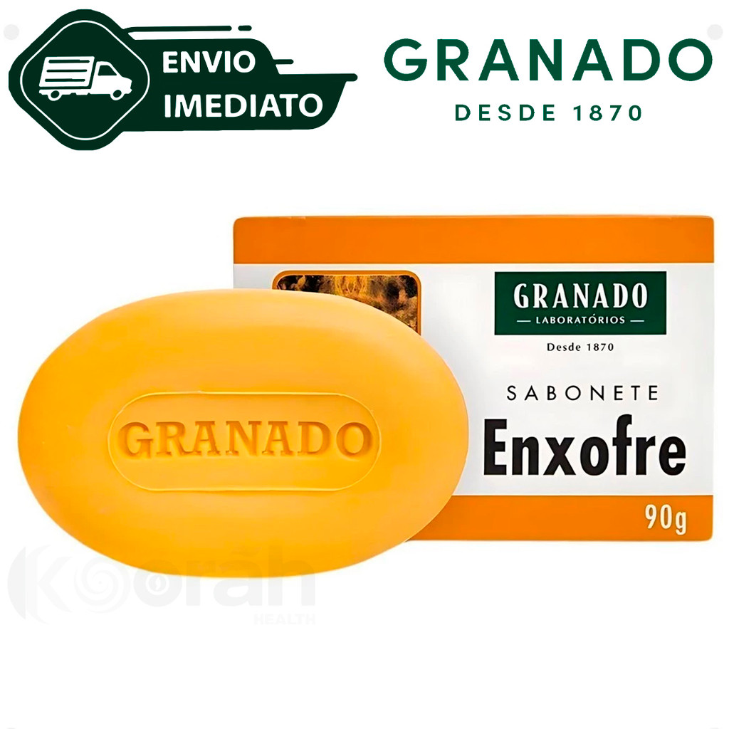 Sabonete de Enxofre Granado Barra Tira Espinhas 90g Anti-Séptico Envio ...