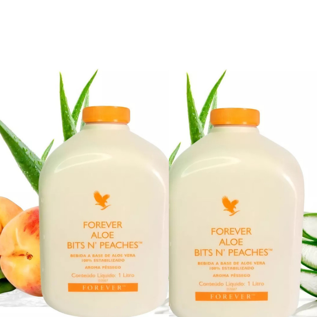 Aloe Bits N' Peaches Suco Pessego Aloe Vera (suco Forever