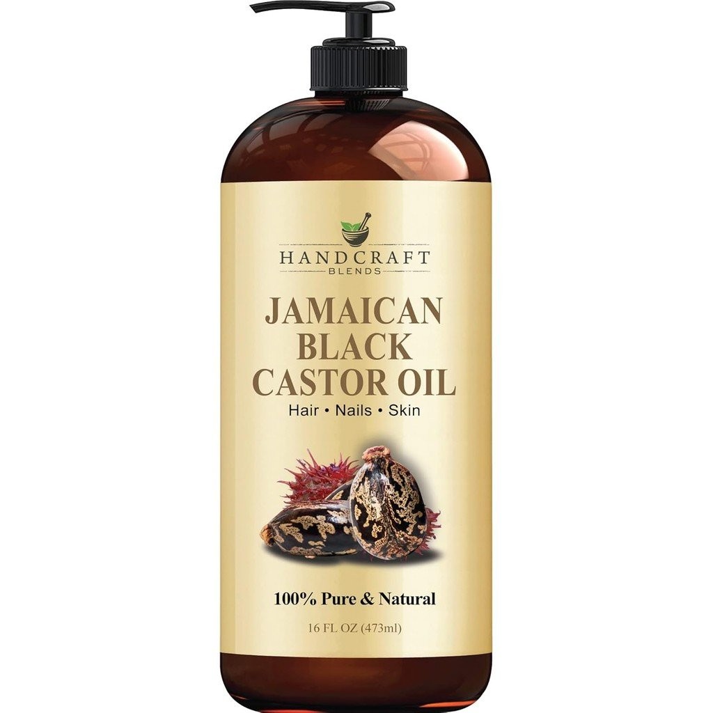 Óleo de Rícino Jamaicano Preto Artesanal - 16 Fl Oz - 100% Puro e ...