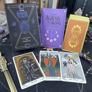 78 Cartas Agatha All Along Tarot Para Iniciantes Família Bonding Jogo De Tabuleiro De Mesa Homens Colegas De Trabalho Am