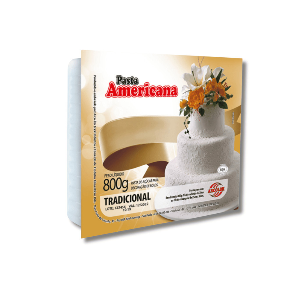 Arcolor Pasta Americana 800g – Cobertura Perfeita para Bolos
