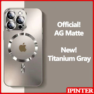 Original AG Matte For Magsafe Wireless Charging Caixa Magnética Para iPhone 15 14 13 12 11 Pro Max 14 15 Plus Com Proteção Da Lente Câmera