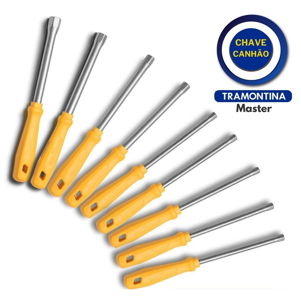 Chave Canhão Tramontina Master Premium Cromada Cabo Amarelo