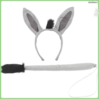 Chapéu De Orelha De Burro Acessórios De Vestido De Cabeça De Animal Kids Tail Child for Party Cosplay daidiwes Propaganda